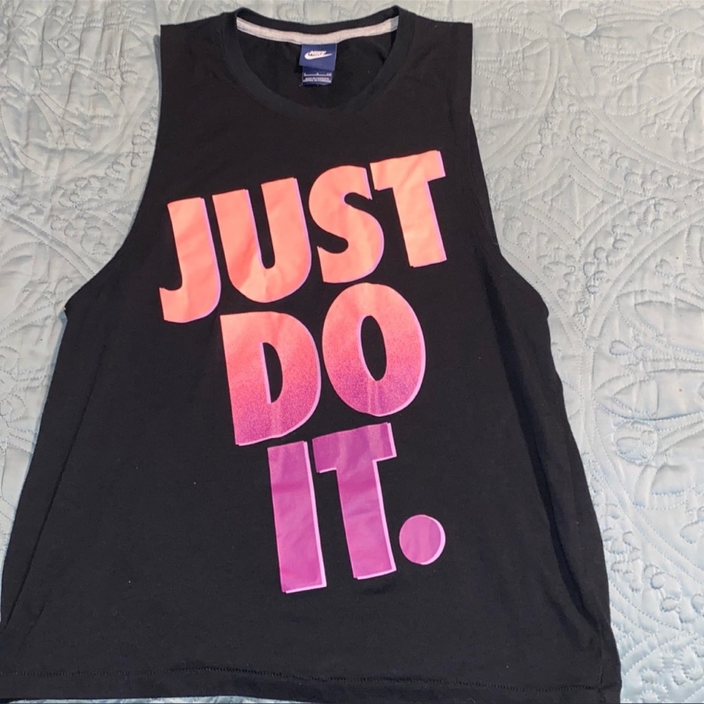 Nike-black training tank size S